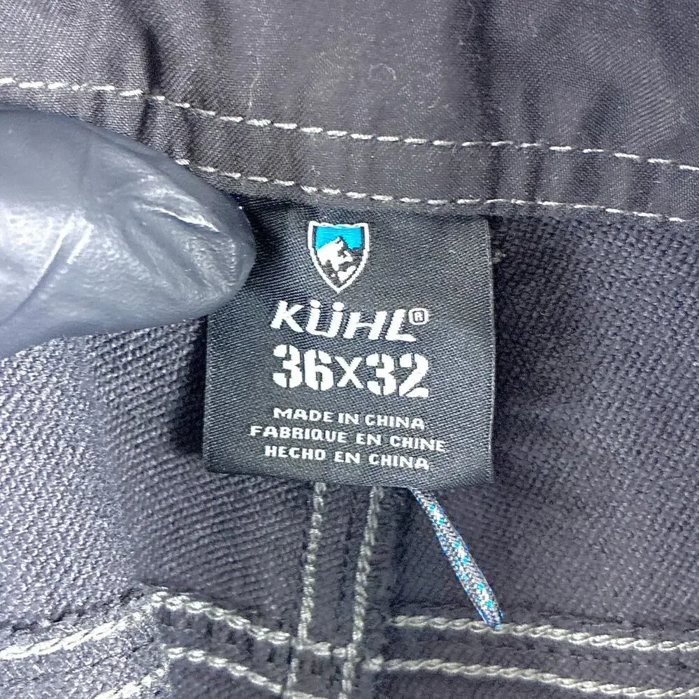 Kuhl Pants Mens 36x32 Gray Destroyr Stretch Performance Outdoors Preppy Hiking
